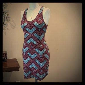 Sexy boho style fitted  mini dress